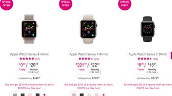 Deal: Buy an Apple Watch Series 3 or 4 and get $200 off a second at T-Mobile