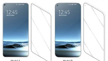 Left-leaning Infinity-O display panel leak corresponds with Samsung's S10 design patents