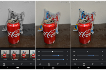 Google Photos for iOS now offers Color Pop and a depth slider to control the intensity of the bokeh blur