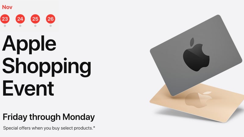 Apple's US Black Friday shopping event has gift cards galore for select