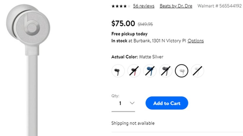 Deal: Apple's BeatsX wireless earphones are half off at Walmart