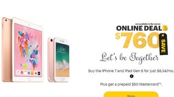 Sprint offers iPhone 7 and iPad Gen 6 bundle for less than $10/month, plus prepaid $50 Mastercard