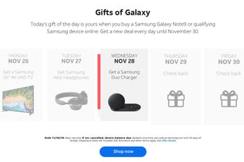 AT&T stays in a gift-giving mood, offering free Wireless Charger Duo with Galaxy Note 9, S9, and S9+