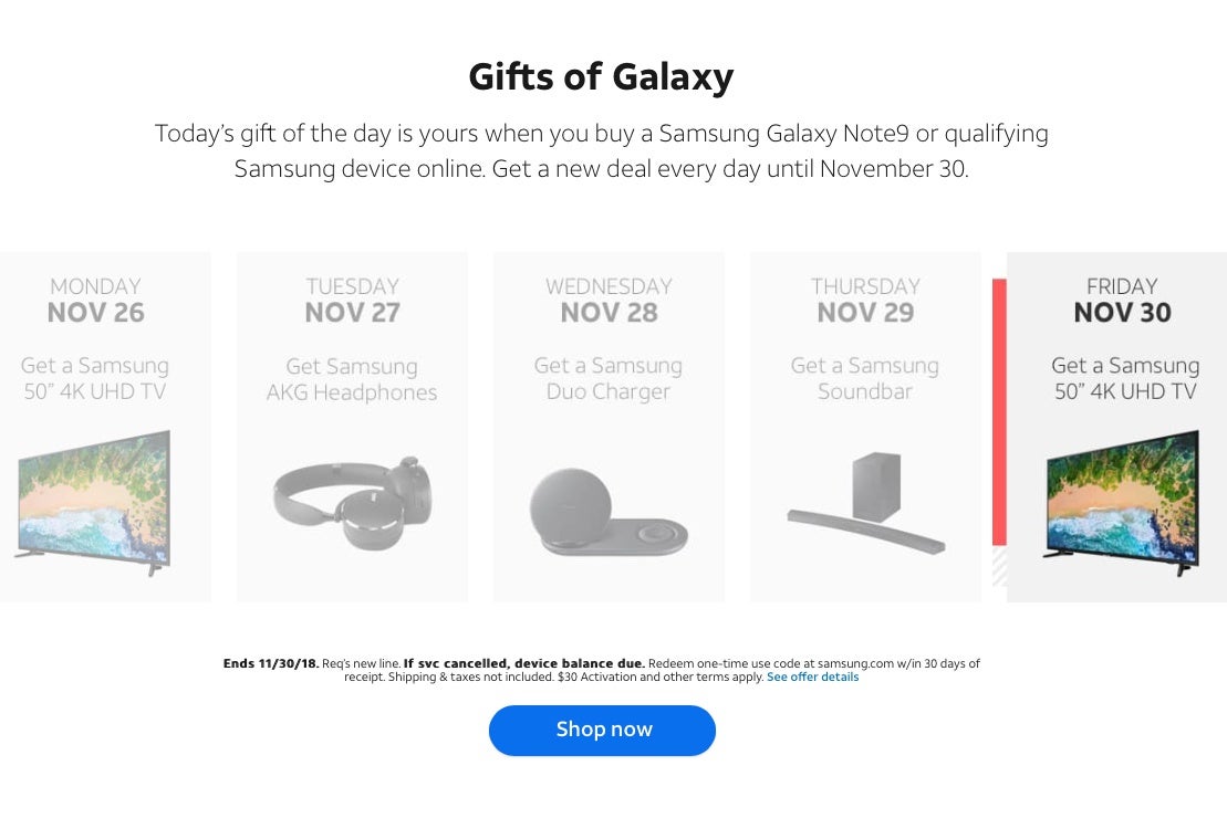 at&t samsung deals for existing customers