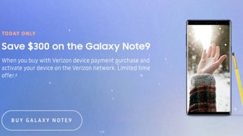 Samsung's Galaxy Note 9 goes $300 off list with Verizon payment plans today only