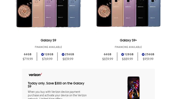 Sweet Verizon deal has the Galaxy S9 at $300 off, no bill credits, today only!