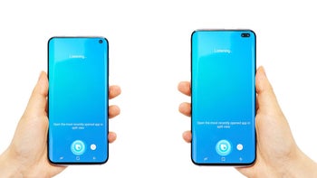 New Galaxy S10+ mockups and screen protectors prep us for dual in-display cameras