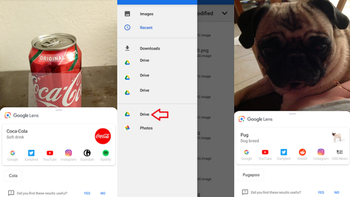 Google Lens update adds shortcut to your photo album and Google Drive