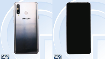 Samsung Galaxy A8s with display hole and triple-camera setup pictured