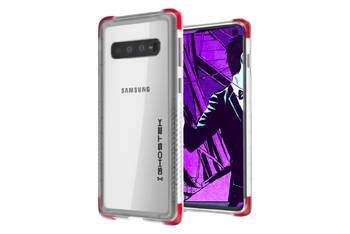 Samsung Galaxy S10 case render shows triple-camera setup, thin bezels