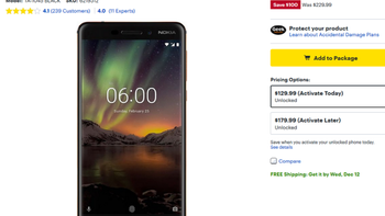 Nokia 6.1 is $130 at Best Buy with a new wireless plan