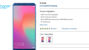 Deal on Honor View 10 takes 24% off the price to $380 at Amazon and B&H