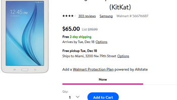 Walmart has the Samsung Galaxy Tab E Lite 7.0 for only $65 after 45% price cut