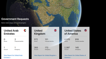 Apple's new website makes it easier to see government requests for info on its devices and more