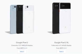 Pixel 2 and Pixel 2 XL drop to just $600 at Google Store