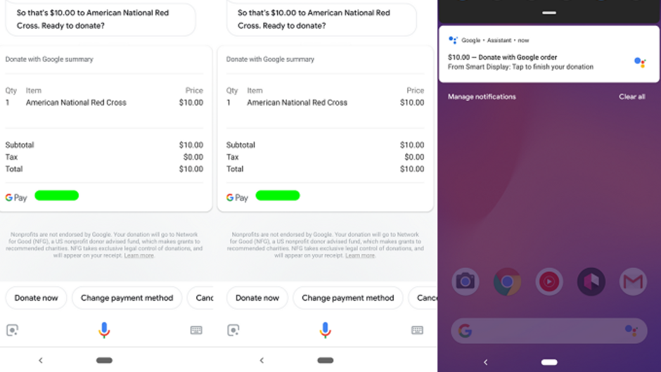 You can now ask Google Assistant to make a charitable donation for you