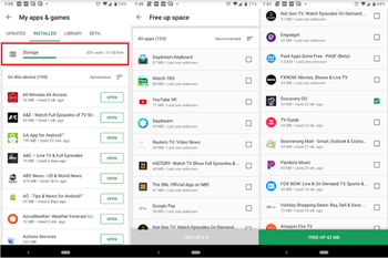 New Google Play Store feature tells you how much storage your phone has left, lets you quickly add more