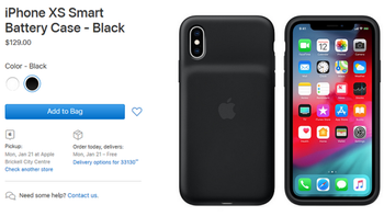 Apple's Smart Battery Case for the iPhone XS also works with the iPhone X