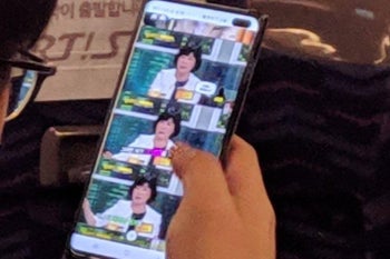 Samsung Galaxy S10+ flaunts large screen cutout in first live image leak