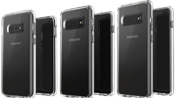 Samsung Galaxy S10E, S10, and S10+ shown off in press render side by side