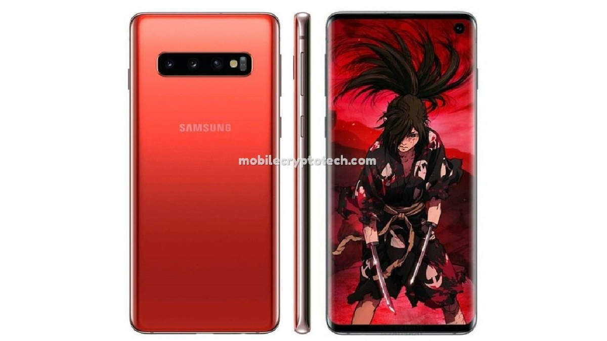 Here's the Galaxy S10 in red, the model you probably can't have