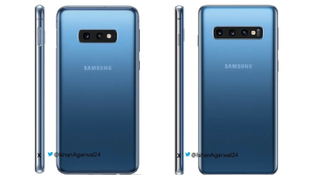 Latest Galaxy S10 & Galaxy S10e press renders showcase blue model