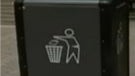 Solar powered trash cans sends out text messages when they're full