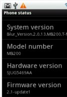 Motorola CLIQ already seen running Android 2.1?