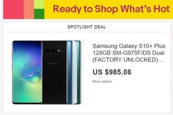 Galaxy S10+ goes "on sale" as spotlight deal at eBay, here's why you might want to avoid it