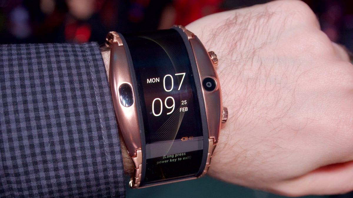 A wearable phone with flexible OLED display? Thanks, but no PhoneArena