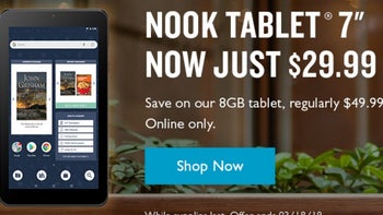 Gather around, bargain hunters, as the 8GB Nook Tablet 7 is on sale for $30 ($20 off)