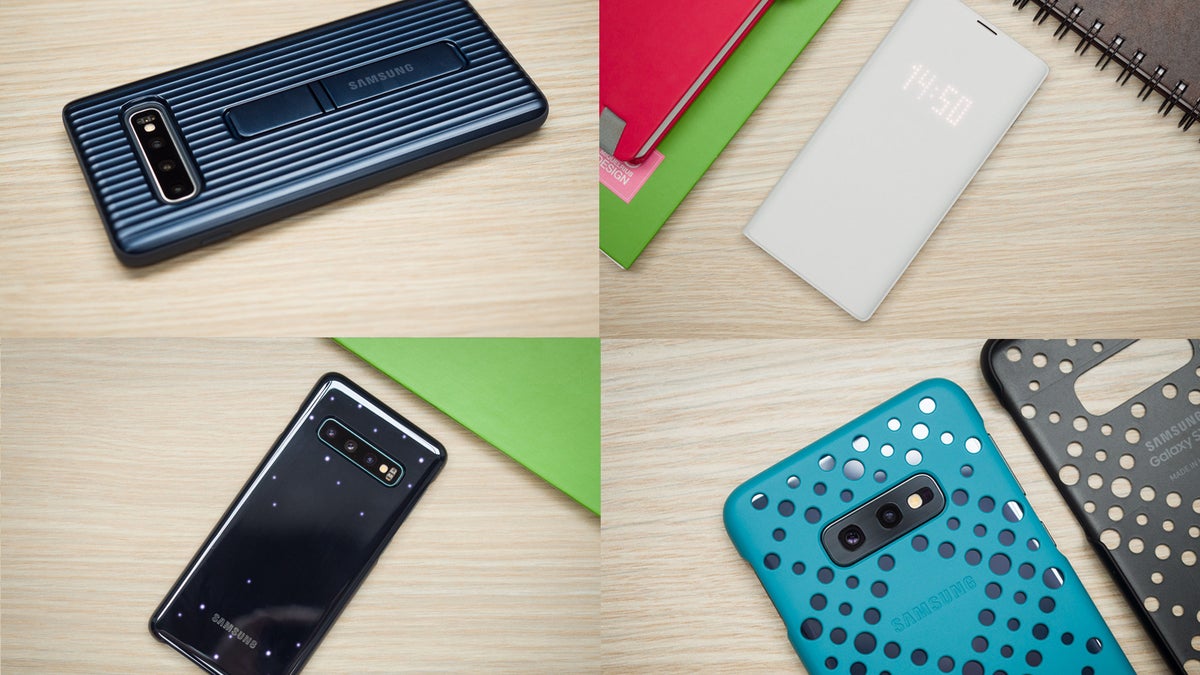 Galaxy S10, S10 Plus & S10e official cases review: leather, silicone, rugged, LED, folio