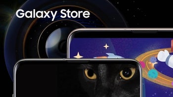 Samsung officially rebrands 'Apps' to 'Galaxy Store' with wallpapers to hide the S10 display hole