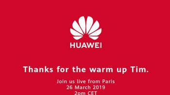 Huawei thanks Apple and CEO Cook for warming up the crowd before tomorrow's "main event"