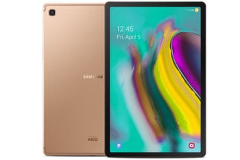 The ultra-thin Samsung Galaxy Tab S5e comes with a free gift card at Best Buy
