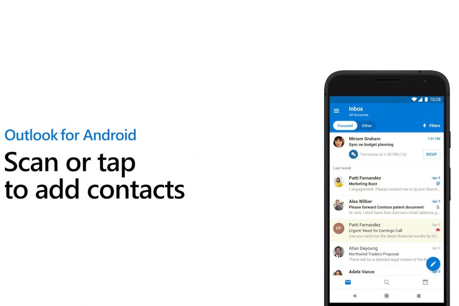 how to add email to outlook contacts mobile app