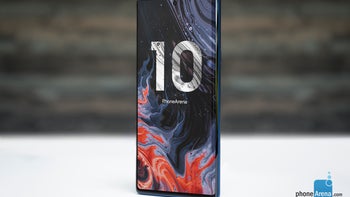 Samsung Galaxy Note 10 with a vertical camera setup pictured in new design renders