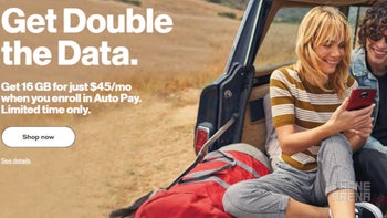 Verizon kicks off prepaid promotion that offers double the data and up to 16GB for $45