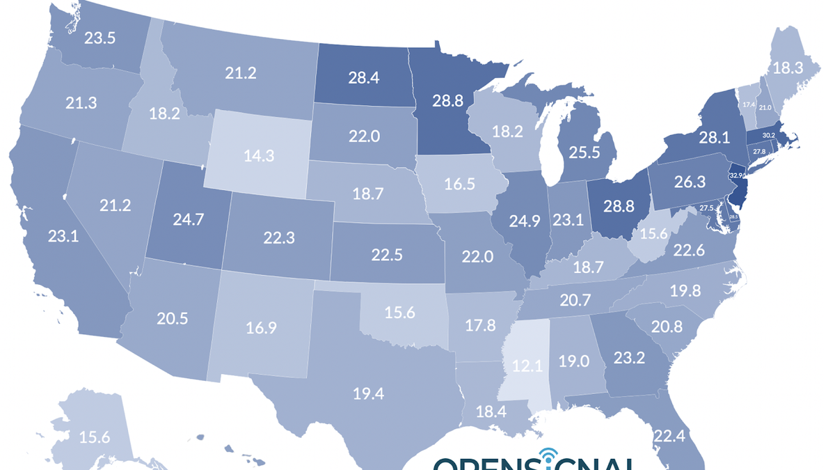 New York City bests the US carrier speed charts, see where your state ranks