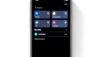 Redesigned Reminders app for iPhone pictured in Dark Mode ahead of WWDC unveiling
