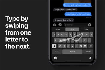 Years after Android, iPhone native keyboard - finally! - gets swipe typing