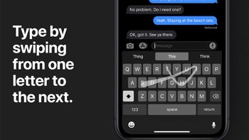 Years after Android, iPhone native keyboard - finally! - gets swipe typing