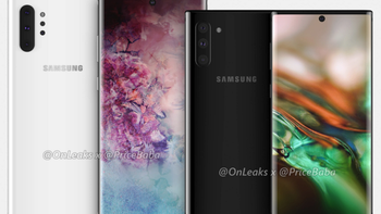 Samsung Galaxy Note 10 case renders "confirm" new placements for the cameras in back and front