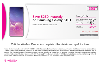 Get the T-Mobile Galaxy S10+ for the price of OnePlus 7 Pro at Costco