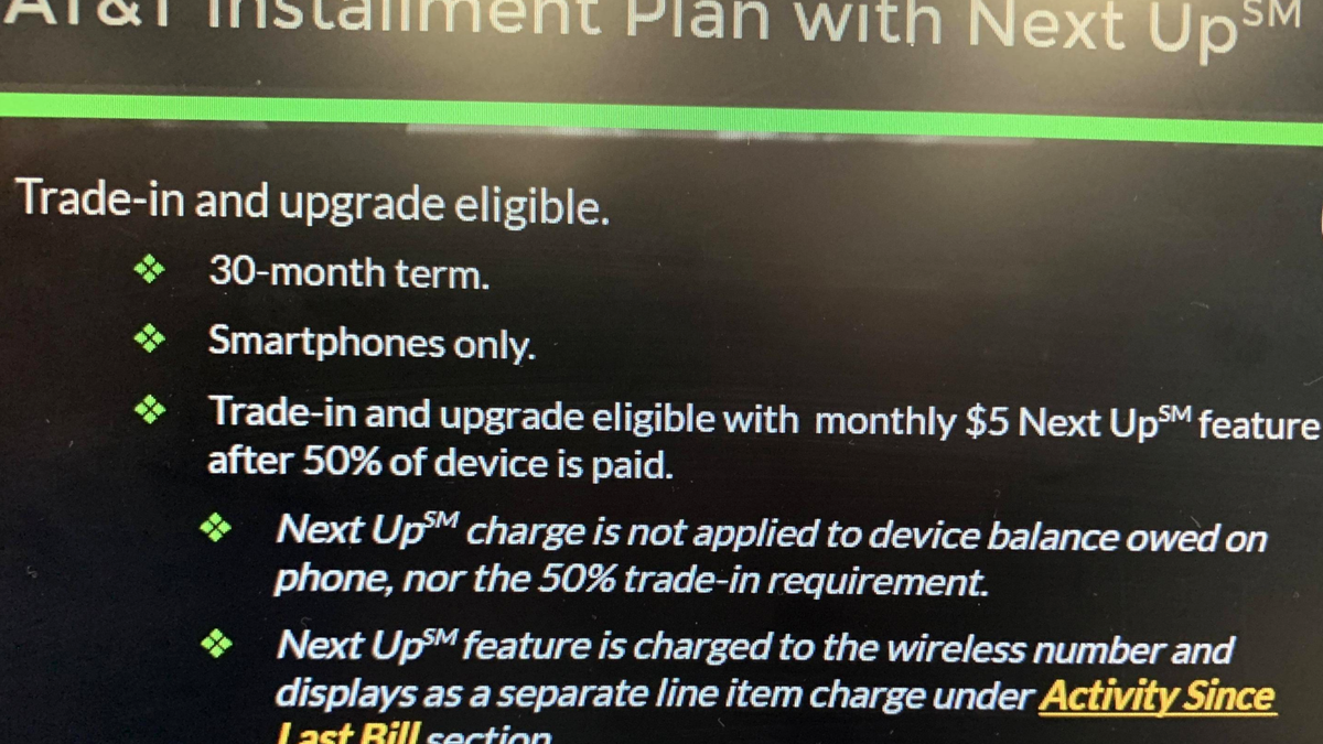 AT&T's new Next Up installment plan is a ripoff for customers and reps