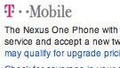 Nexus One for T-Mobile is not available through Google's phone site?