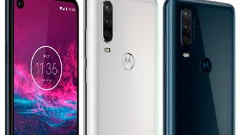 Here's the Motorola One Action leaked in blue and white, awaiting imminent release