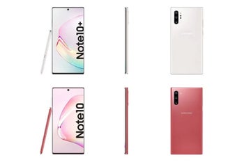 Note 10 and 10+ missing Aura White hue leaks, here are all their colors at release