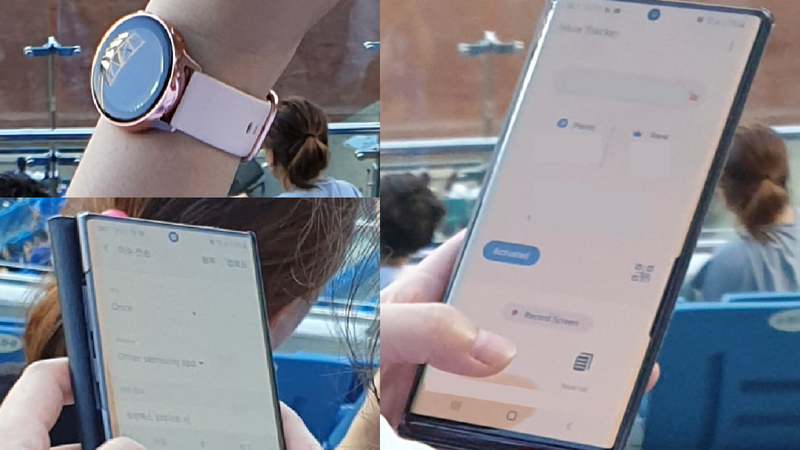 Possible Galaxy Watch Active 2 spotted in the wild alongside Galaxy Note 10+