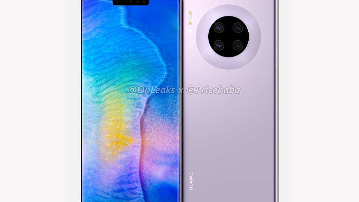 Huawei Mate 30 Pro leaks in full with a 'waterfall' display, circular quad camera setup, and no volume buttons